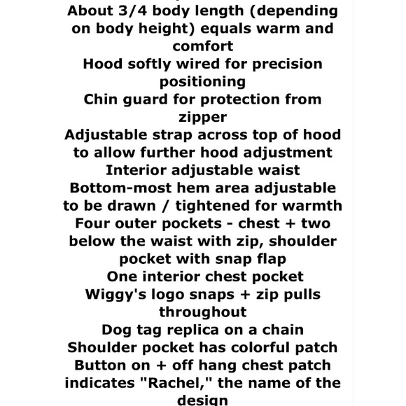 Very Extreme Weather Vintage Parka Womens Euro 2 Black WIGGY Lofty Insulated NWT - Picture 3 of 16